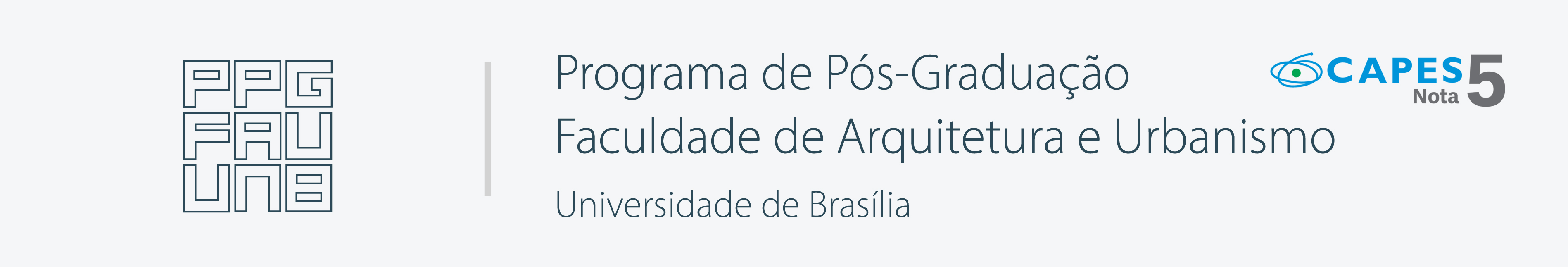 Programa de Pós-graduação da Faculdade de Arquitetura e Urbanismo